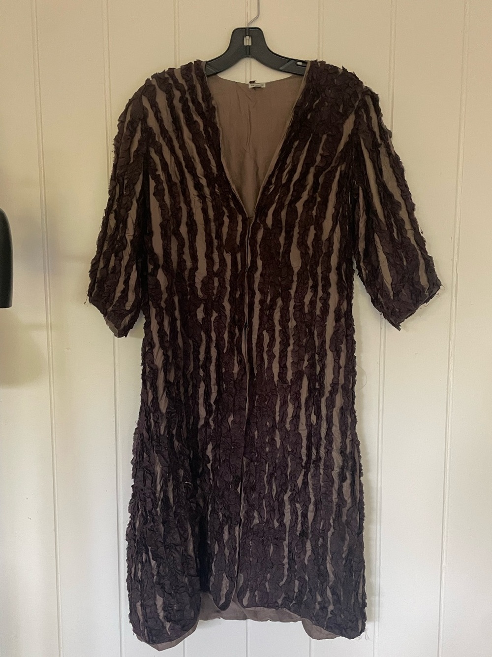 Chan Luu Silk ruffled duster/ coat Size S